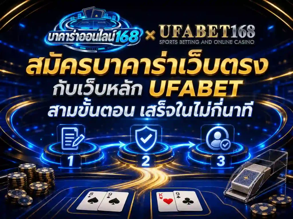 สมัครบาคาร่าเว็บตรง กับเว็บหลัก UFABET เสร็จในไม่กี่นาที