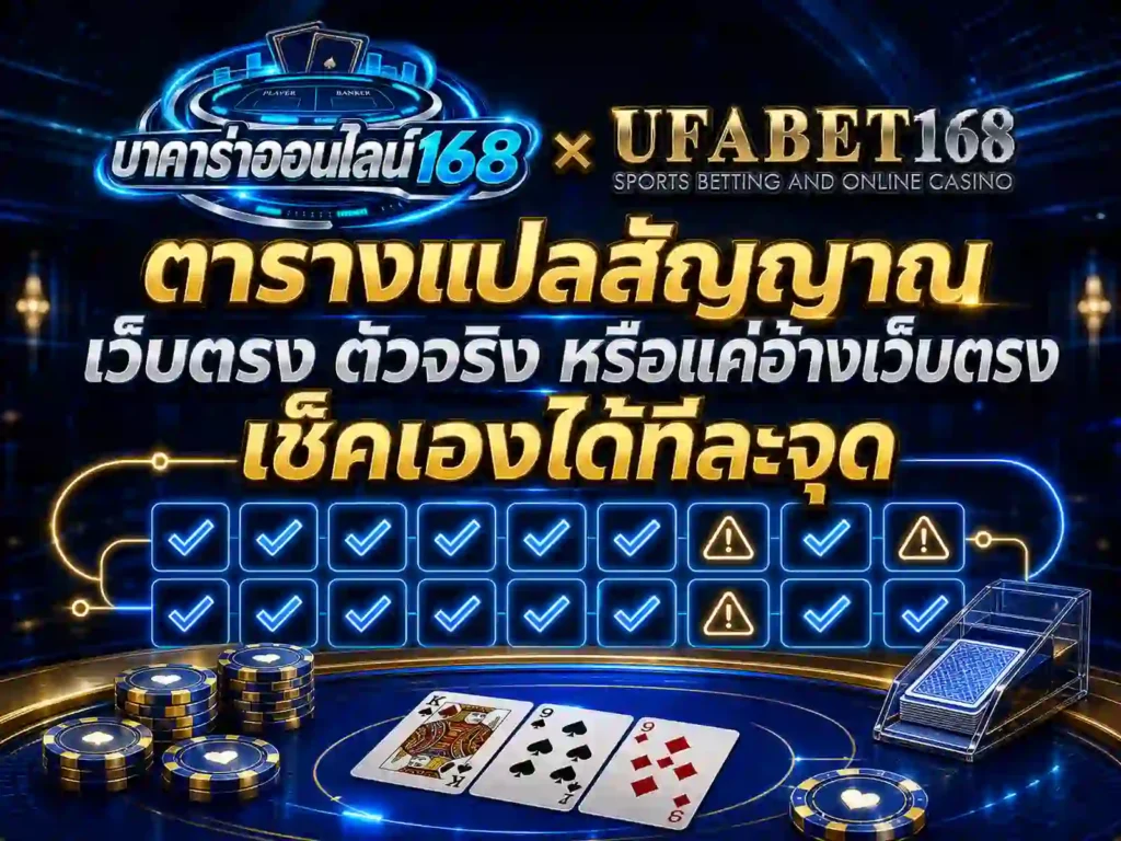 ตารางแปลสัญญาณ เว็บตรง ตัวจริง หรือแค่อ้างเว็บตรง